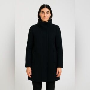 J.Crew Black Wool Pea Coat Women’s 2P Petite GUC